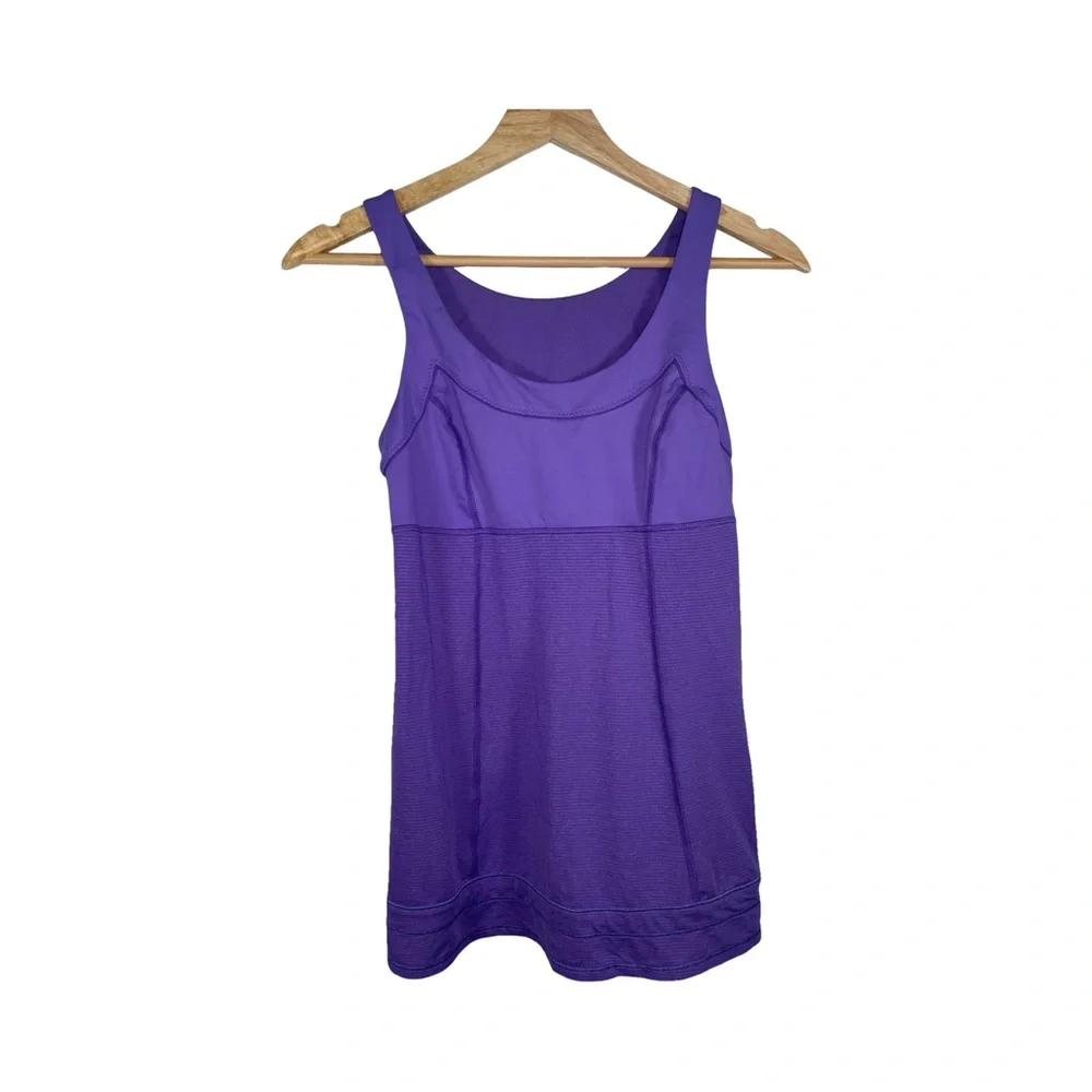 Lululemon athletica Run Ta Ta Topper Power Purple tank top size 4